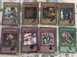 Yu-Gi-Oh! 8 Holo Pharaoh's Servant 1st Edition Cards - Image 1