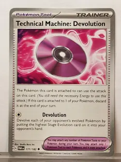 Pokemon TCG Card Technical Machine: Devolution 177/182 Paradox Rift Uncommon NM - Image 1