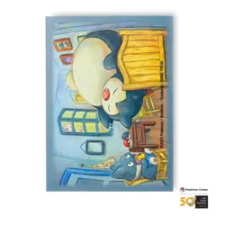 1x Van Gogh Snorlax Individual Card Sleeve Pokemon Center Original - Image 1