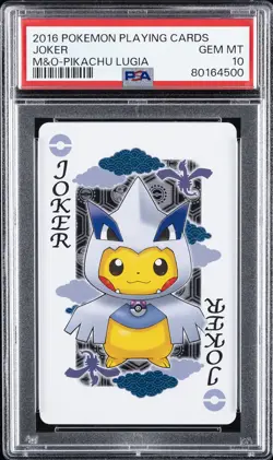 2016 POKEMON PLAYING CARDS MAIKO PIKACHU & OKUGE PIKACHU JOKER PSA 10 - Image 1