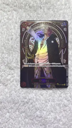 Shanks- OP09-004(SP) (Gold) His Will One Piece Card Game (English) Pack Fresh NM - Image 2