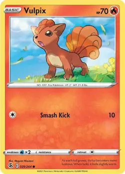 Vulpix 029/264 Swsh08: Fusion Strike Regular for sale online - Image 3