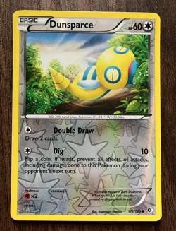 REVERSE HOLO Dunsparce 111/149 - 2012 Pokemon Boundaries Crossed Common Card - Image 1