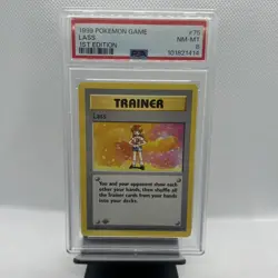 1999 Rare 1st Edition LASS Base Set Pokemon Card 75/102 PSA 8 Shadowless - Image 1