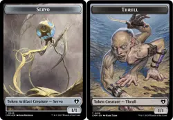 10 Token Cards - SERVO / THRULL - Commander Masters (CMM) - Magic MTG FTG - Image 1