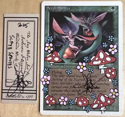 MTG Revised Scryb Sprites Alter Altered Sketch Art Amy WEBER Magic - Image 1