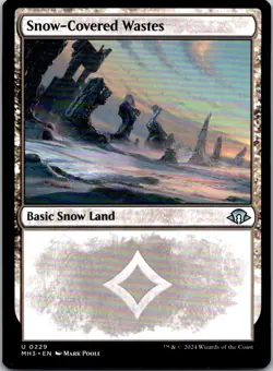 Magic the Gathering Snow-Covered Wastes #229 Modern Horizon 3 MTG Free Shipping! - Image 1