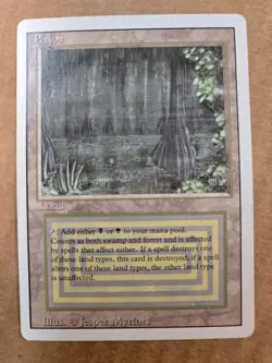 MTG Magic The Gathering MP Revised BAYOU - Image 1
