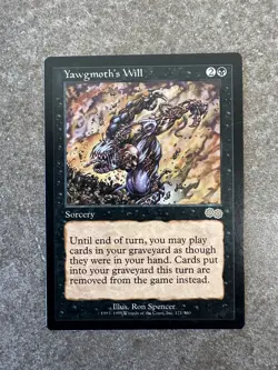 Magic The Gathering MTG Yawgmoth's Will - Urza's Saga NM Unplayed - Image 1