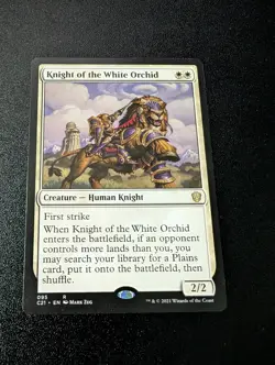 Knight of the White Orchid Magic: The Gathering Commander 2021 Rare #095 - Image 1