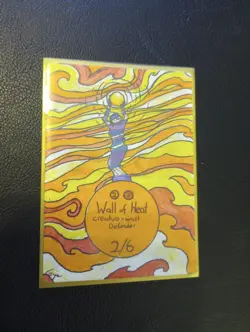 Wall of Heat MTG Hand painted extended art Legends - Image 1