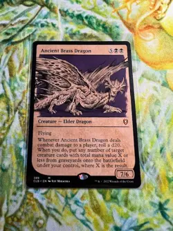 Ancient Brass Dragon (Showcase) MTG: CLB *Pack Fresh* - Image 1