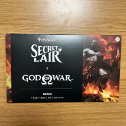 MTG God of War: Greek Foil Edition Secret Lair Playstation New Sealed In Hand! - Image 1