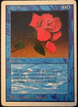 Mana Short MTG Unlimited Rare Blue Instant - Heavily Played x1 - Image 1