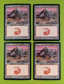 Mountain (343) x4 Invasion 4x Magic the Gathering MTG - Image 1