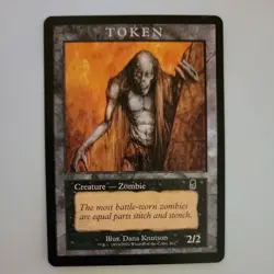 MTG Player Rewards 2001 Zombie Token (Odyssey) M/NM Card Rare Promo Token - Image 1