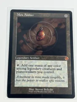 Mox Amber the Brothers' War Retro Frame Mythic Rare Legendary MTG Card NM - Image 1
