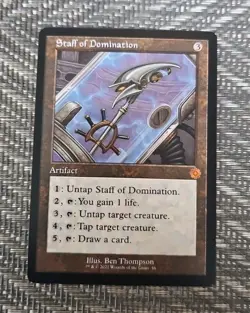 Staff of Domination (Retro) [The Brothers' War Retro Artifacts] Magic MTG - Image 1