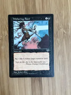 MTG Magic The Gathering Withering Boon Mirage NM - Image 1