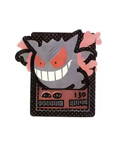 Pokemon Derpy Fan Art Mini Card Sticker 1.25" Gengar - Image 1