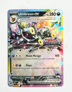 Umbreon Ex Stamped Pokemon Prismatic Evolutions Promo Surprise Box 60/131 - Image 1