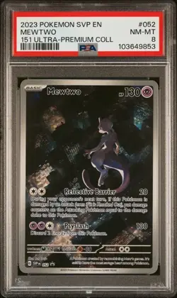 2023 POKEMON SVP EN-SV BLACK STAR PROMO #052 MEWTWO 151 ULTRA-PREMIUM COLL - Image 1