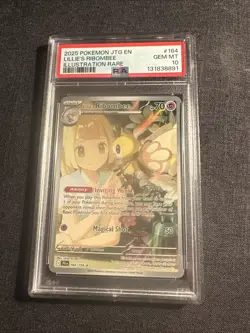 PSA 10 Lillie's Ribombee #164 Journey Together Illustration Rare Pokemon Tcg - Image 1