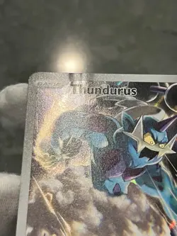 Pokemon TCG Thundurus SM209 Black Star Promo Pokemon Center Holo Full Art DMG - Image 5