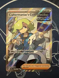 Ciphermaniac's Codebreaking 198/162 ULTRA RARE SV: Temporal Forces Holo Pokemon - Image 1