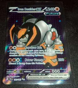 Pokemon Iron Boulder ex 192/162 Ultra Rare Holo SV05: Temporal Forces NM - Image 1