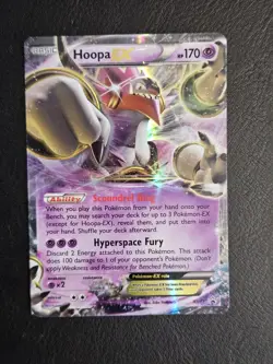 Pokemon Hoopa EX XY71 Black Star Promo Holo LP - Image 2