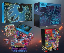 Pokemon Phantasmal Flames UPC ETB & Booster Bundle Set of 3 Ships 11/14 Presale - Image 1