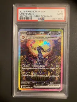 2025 POKEMON PRE EN-PRISMATIC EVOLUTIONS #161 UMBREON EX PSA 9 - Image 3