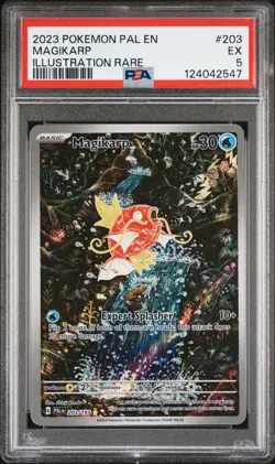 2023 POKEMON PAL EN-PALDEA EVOLVED ILLUSTRATION RARE #203 MAGIKARP PSA 5 - Image 1