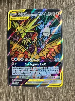 Pokemon TCG Moltres Zapdos Articuno GX SM210 Hidden Fate Promo NM-Mint Condition - Image 1