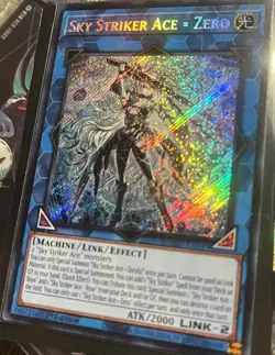 Yugioh Sky Striker Ace = Zero DUAD-EN049 1st Edition Secret Rare Pack Fresh - Image 1