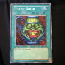 Yu-Gi-Oh! 2004 Starter Deck Yugi Evolution 1st Edition Pot of Greed #SYE-040 LP - Image 1