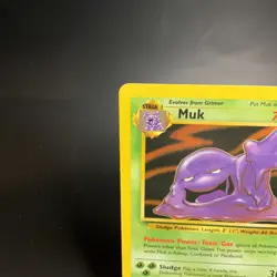 Muk 28/62 Fossil Rare Non-Holo NM/LP Vintage Pokemon TCG Card WOTC 1999 - Image 2