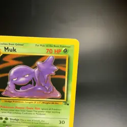 Muk 28/62 Fossil Rare Non-Holo NM/LP Vintage Pokemon TCG Card WOTC 1999 - Image 3