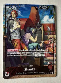 One Piece Shanks OP09-001 PSA Magazine Promo Card - NM - Image 3
