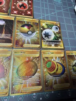 Pokemon TCG Gold Trainer Lot; 17 Cards; Different Sets; All Near Mint/Mint NM/M - Image 4