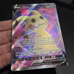 Mimikyu V (Full Art) 148/163 Ultra Rare SWSH05: Battle Styles Pokemon Card NM - Image 3