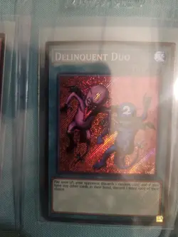 Yugioh Lckc 3 Card Lot Delinquent Duo, Thunder Dragon, Ash Blossom And Joyous - Image 1