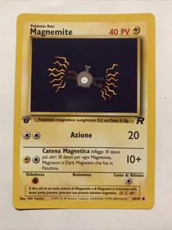 Pokemon Card 1st edition Team Rocket Magnemite 60/82 Italian - Image 1