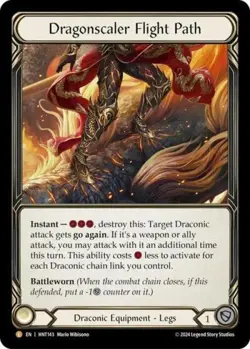 Flesh and Blood FAB Dragonscaler Flight Path NM 1st EditionRainbow Foil - Image 1