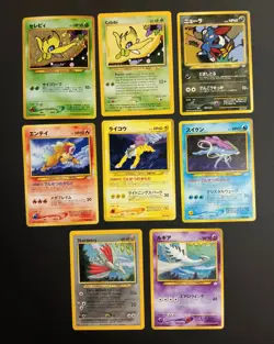 Pokemon Cards - 8 Cards - Mixed Lot - Celebi neo premium file 3 Holo + Lugia + - Image 1