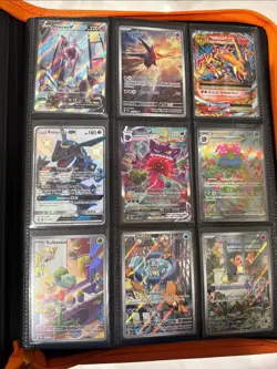 Pokemon Card Binder Collection Lot Massive Rare Holos Near Mint GX IR SIR - Image 1