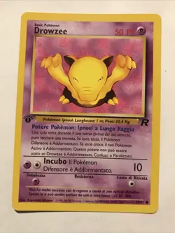 Drowzee Italian 1st Edition Pokemon Team Rocket Card 54/82 2000 - Image 1