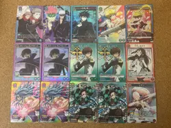 union arena Holo Foil anime card 15sets Demon Slayer Jujutsu Kaisen etc - Image 1