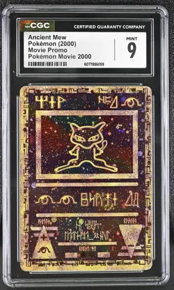 CGC 9 MINT Ancient Mew 2000 Movie Promo Reverse Holo SWIRL Pokemon Card - Image 1